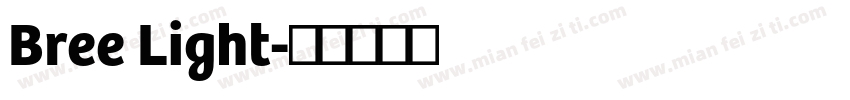 Bree Light字体转换